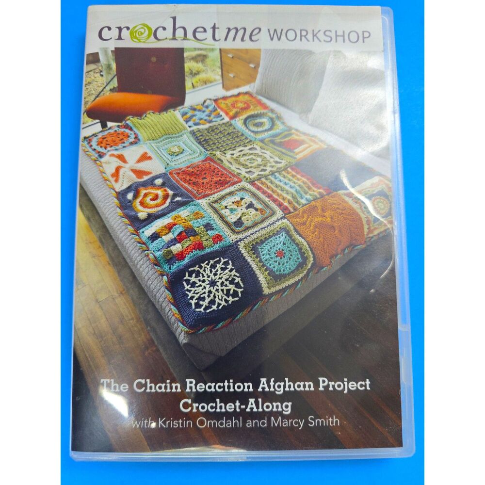 Crochet Me Workshop DVD Chain Reaction Afghan Project 2011 Interweave Patterns